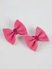 Фуксия мини-бантики для волос, резинка