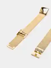 Желтый металлический ремешок для Honor Band 4 / 5 стальной фитнес браслет