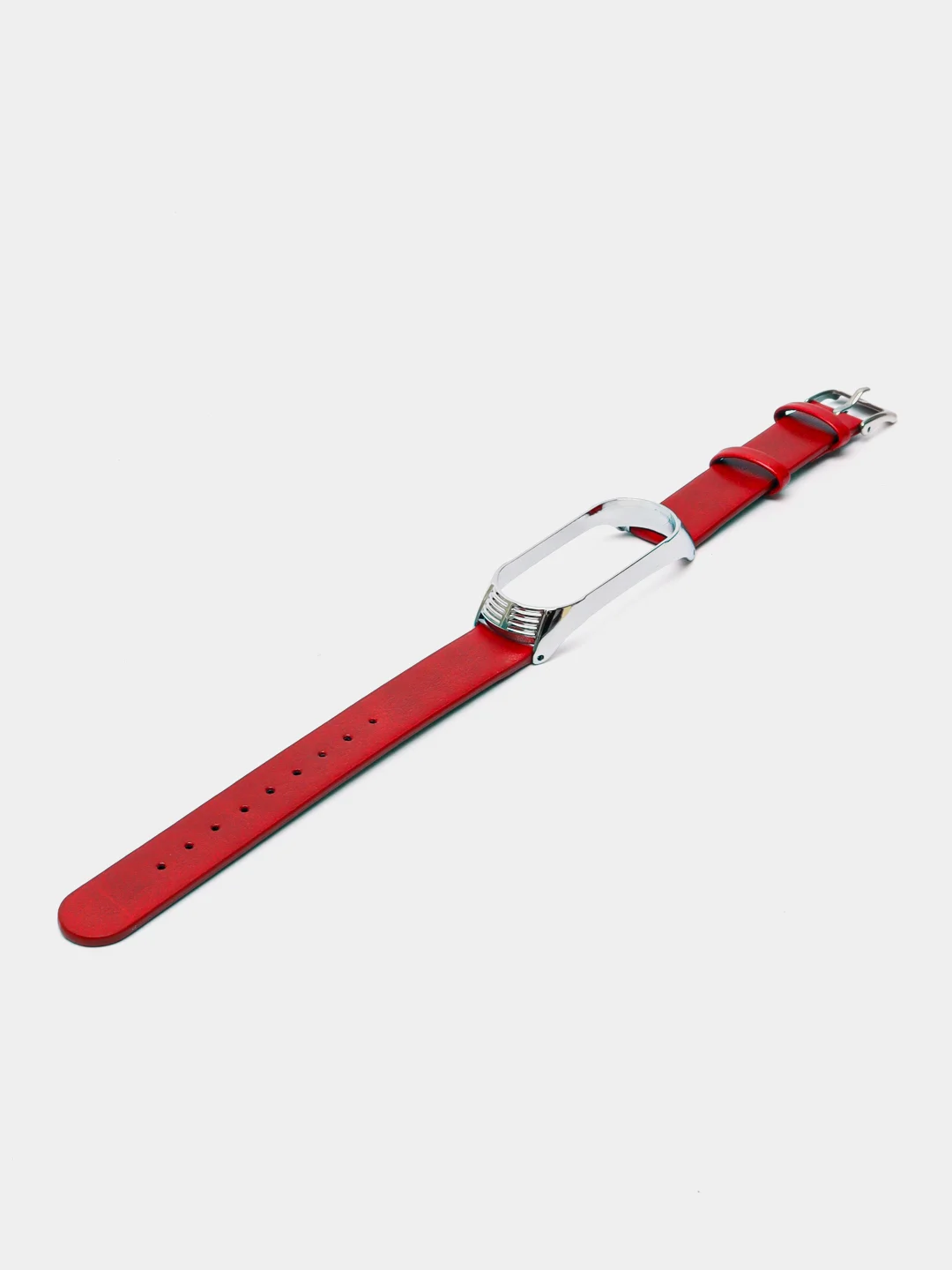 Красный ремешок для Xiaomi Mi band 3, 4, 5, 6 кожаный, для фитнес браслета