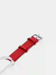 Красный ремешок для Xiaomi Mi band 3, 4, 5, 6 кожаный, для фитнес браслета