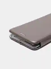 Серебряный чехол-книжка для Honor 50 / Huawei Nova 9