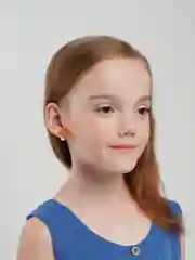 Желтый клипсы серьги детские для девочек