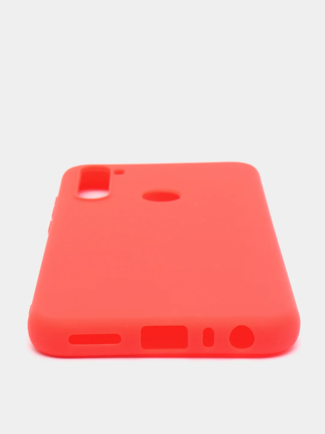 Красный чехол для Xiaomi Redmi Note 8T силиконовый матовый однотонный