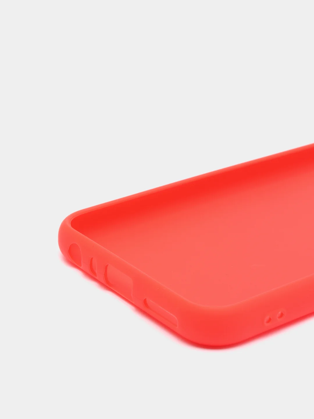 Красный чехол для Xiaomi Redmi Note 8T силиконовый матовый однотонный