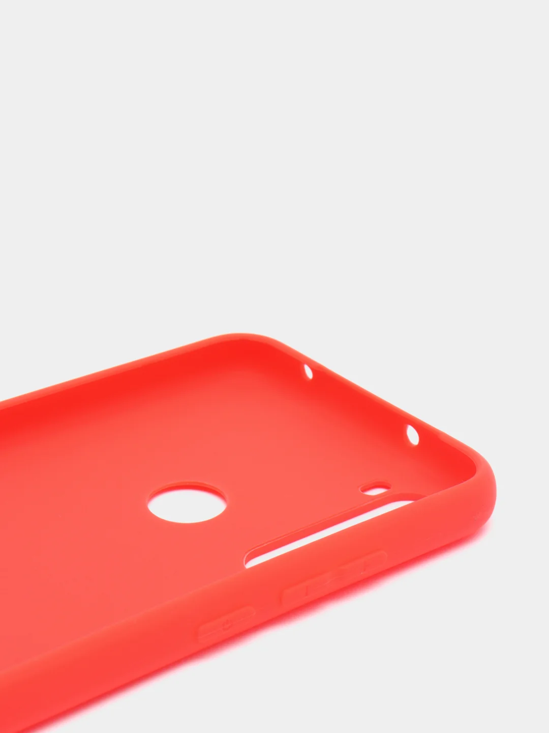 Красный чехол для Xiaomi Redmi Note 8T силиконовый матовый однотонный