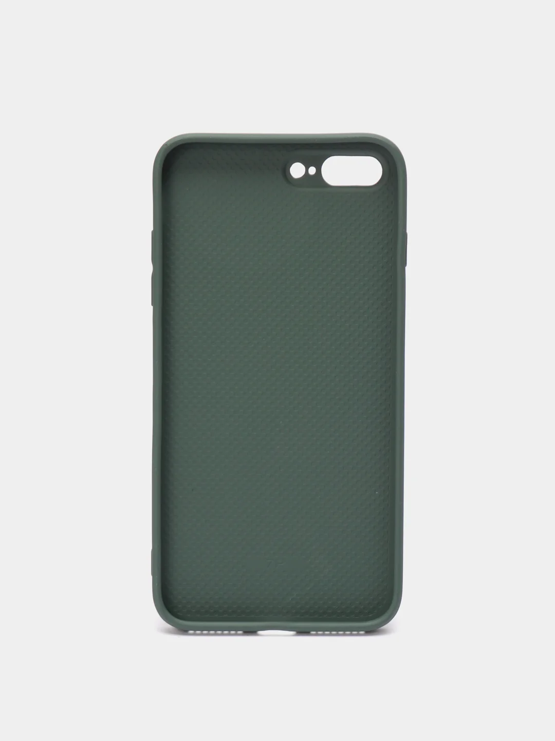 Зеленый чехол силиконовый со стеклянной панелью для iPhone 7 Plus / iPhone 8 Plus