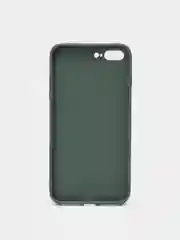 Зеленый чехол силиконовый со стеклянной панелью для iPhone 7 Plus / iPhone 8 Plus