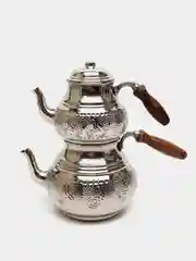 Серебряный турецкий чайник ручной работы из меди
