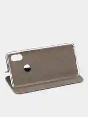 Серебряный чехол книжка на Xiaomi Redmi Note 5 / Note 5 Pro, Сяоми Редми Нот 5 / Нот 5 Про