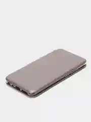 Серебряный чехол книжка на Xiaomi Redmi Note 5 / Note 5 Pro, Сяоми Редми Нот 5 / Нот 5 Про