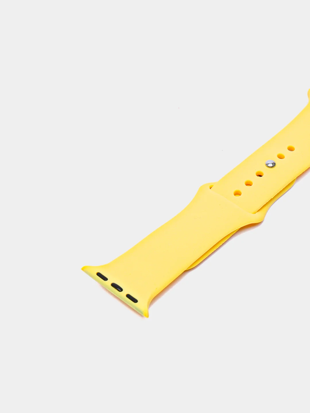 Желтый силиконовый ремешок для Apple Watch 3, 4, 5, 6, 7, SE на 38/42/40/44
