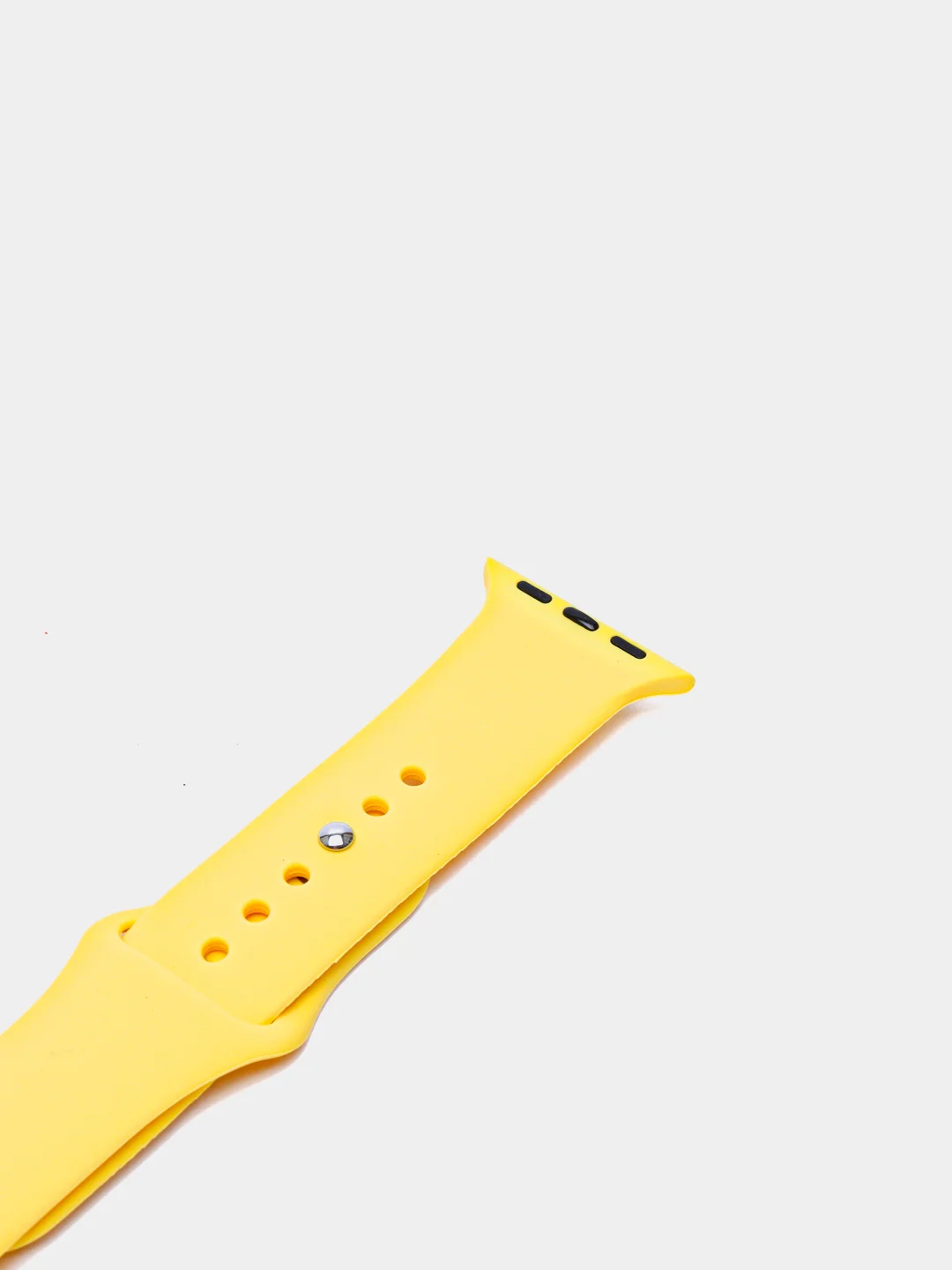 Желтый силиконовый ремешок для Apple Watch 3, 4, 5, 6, 7, SE на 38/42/40/44