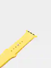 Желтый силиконовый ремешок для Apple Watch 3, 4, 5, 6, 7, SE на 38/42/40/44
