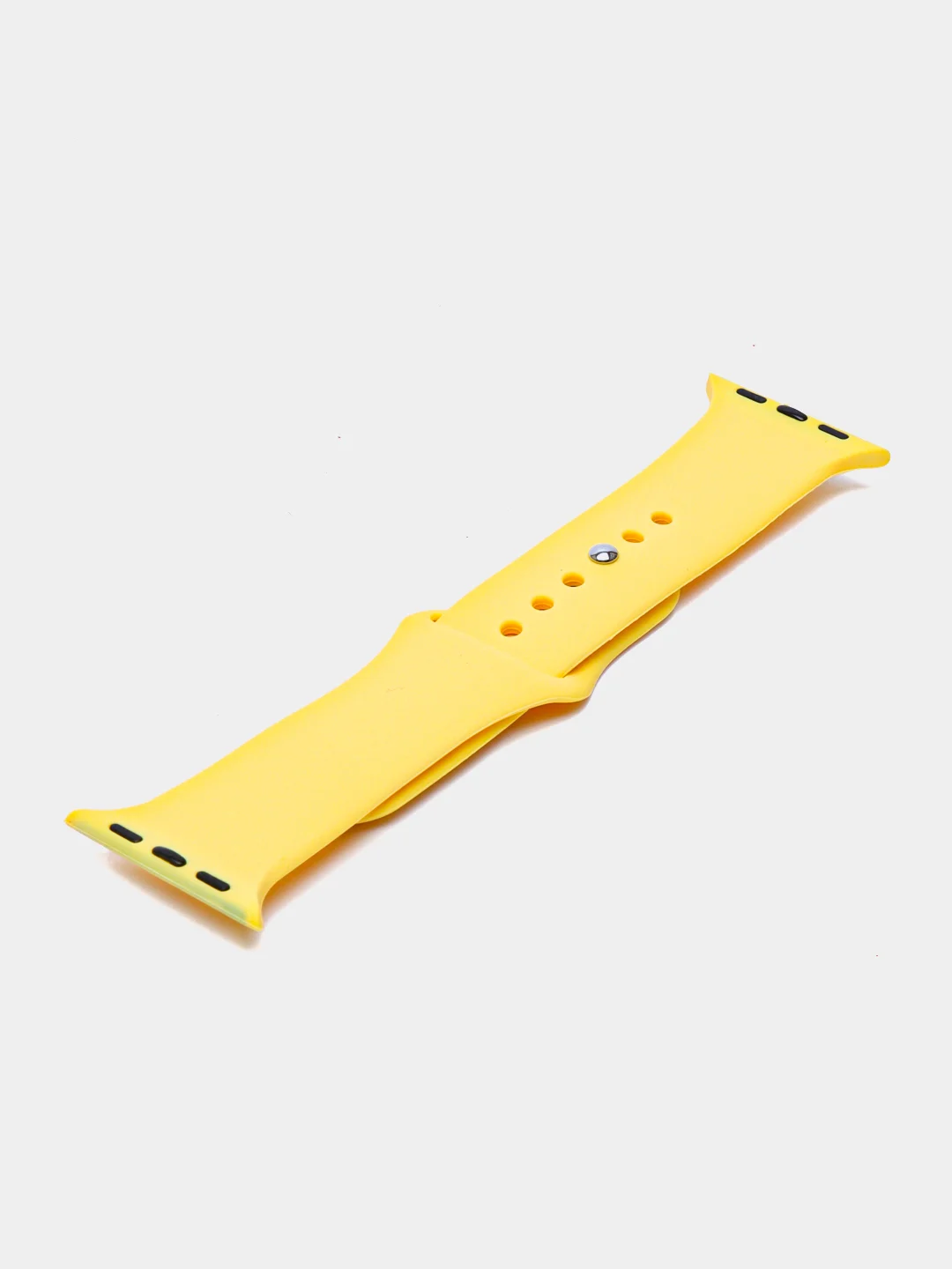 Желтый силиконовый ремешок для Apple Watch 3, 4, 5, 6, 7, SE на 38/42/40/44