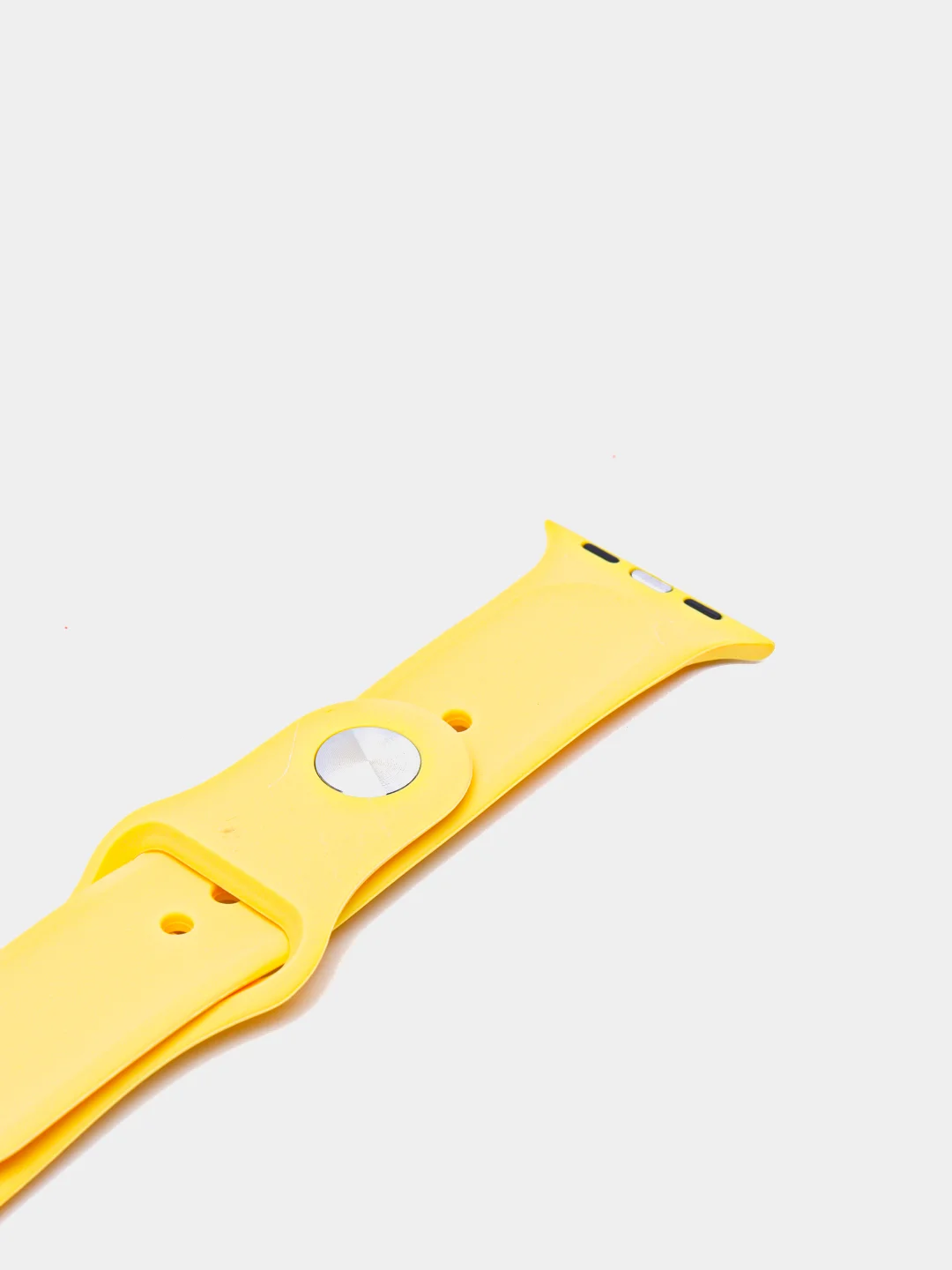 Желтый силиконовый ремешок для Apple Watch 3, 4, 5, 6, 7, SE на 38/42/40/44