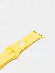 Желтый силиконовый ремешок для Apple Watch 3, 4, 5, 6, 7, SE на 38/42/40/44
