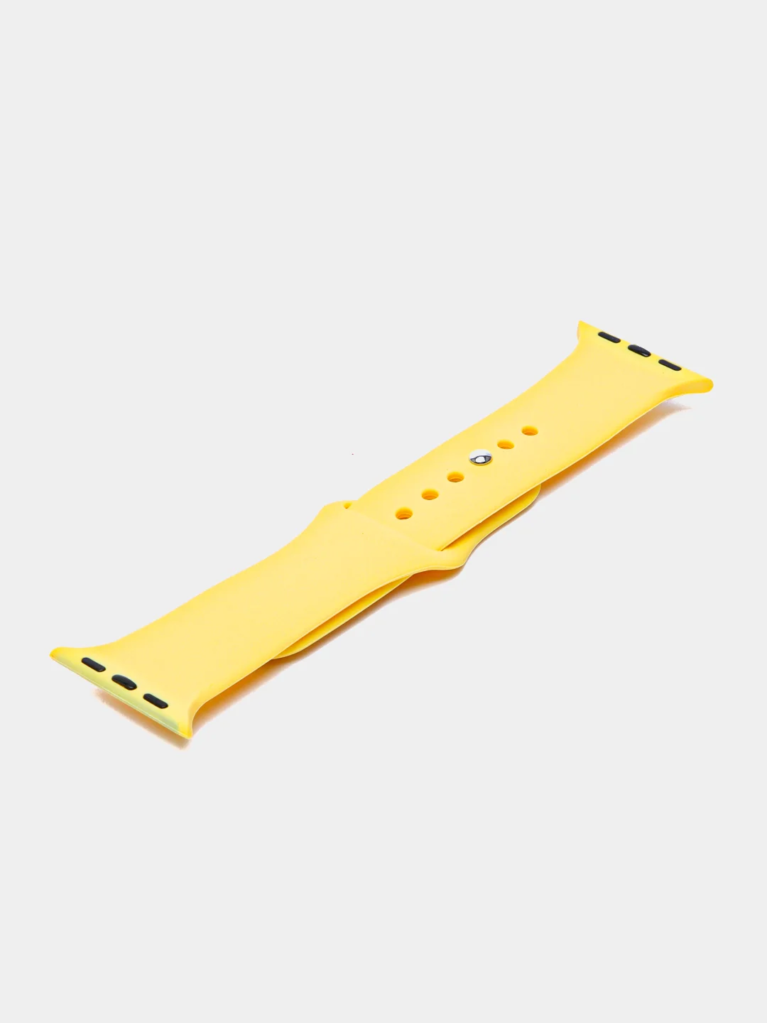 Желтый силиконовый ремешок для Apple Watch 3, 4, 5, 6, 7, SE на 38/42/40/44