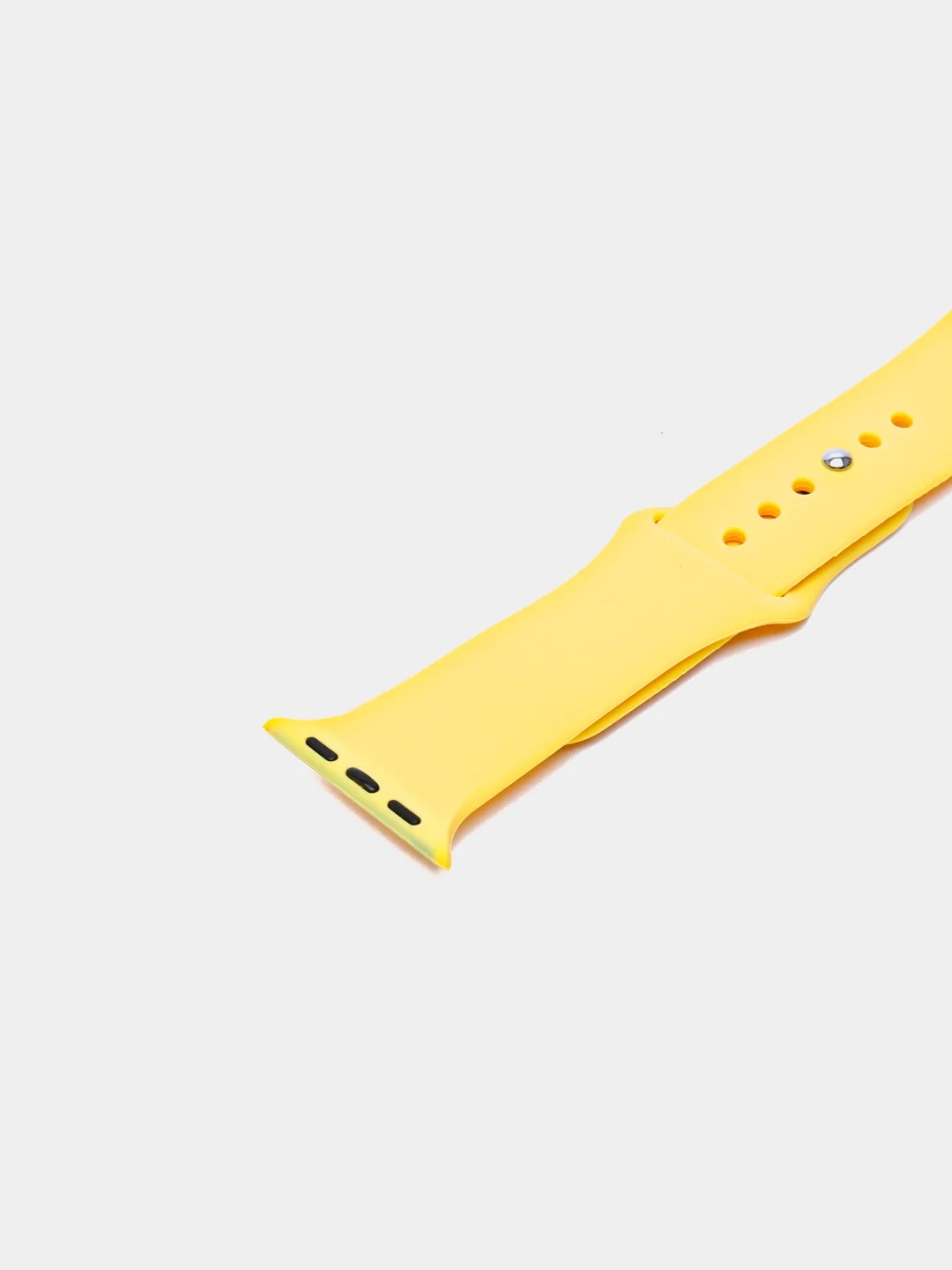 Желтый силиконовый ремешок для Apple Watch 3, 4, 5, 6, 7, SE на 38/42/40/44