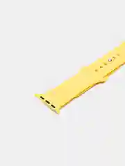 Желтый силиконовый ремешок для Apple Watch 3, 4, 5, 6, 7, SE на 38/42/40/44