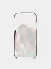 Черный чехол Apple iPhone X / Xs прозрачный плотный с рисунком и цветной рамкой