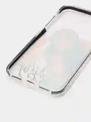 Черный чехол Apple iPhone X / Xs прозрачный плотный с рисунком и цветной рамкой