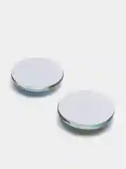 Салатовый кабошоны фишки круглые. Серединки для бантиков
