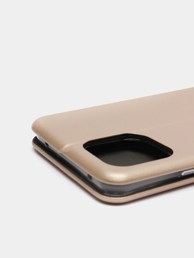 Золотой чехол книжка Mi 11 Lite, Xiaomi 11 Lite 5G NE, Ми 11 Лайт, Сяоми 11 Лайт 5G НЕ