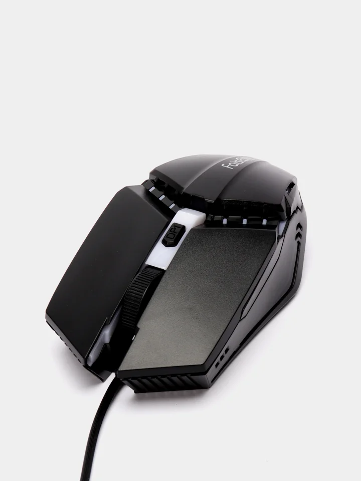 Мышь проводная FaisON, M-11, Balance, игровая, кабель 1,5 м, RGB подсветка, USB, 4 кнопки