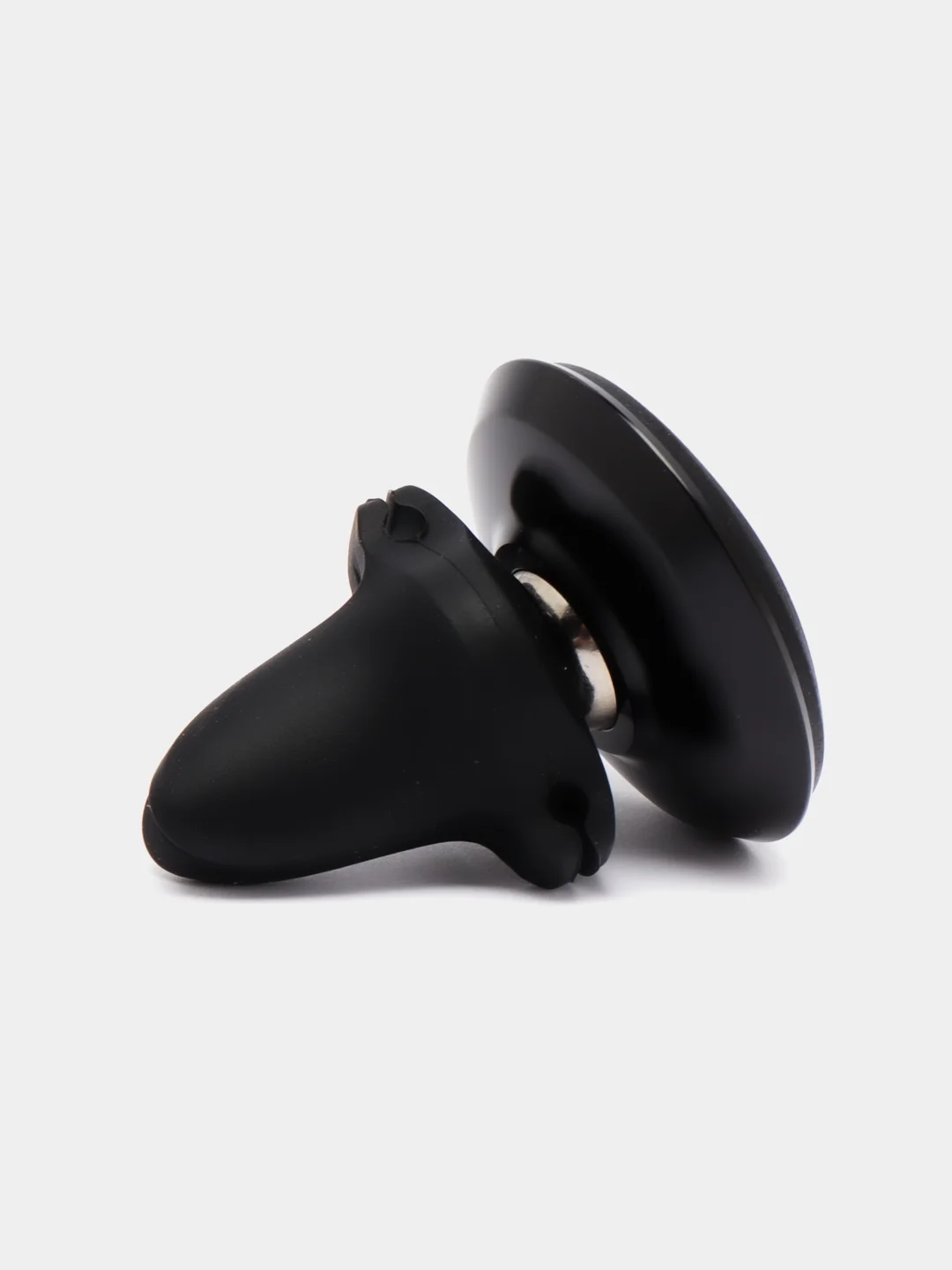Черный автомобильный держатель Baseus "Magnetic Air Vent Car Mount Holder", с держателем кабеля