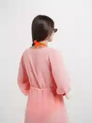 Коралловый меланж парео пляжное