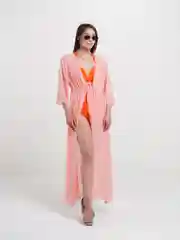 Коралловый меланж парео пляжное