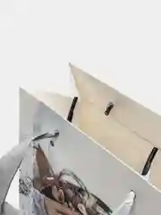 Белый пакет подарочный свадебный