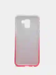 Силиконовый, градиент с блестками, чехол Samsung J6 18