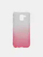 Силиконовый, градиент с блестками, чехол Samsung J6 18