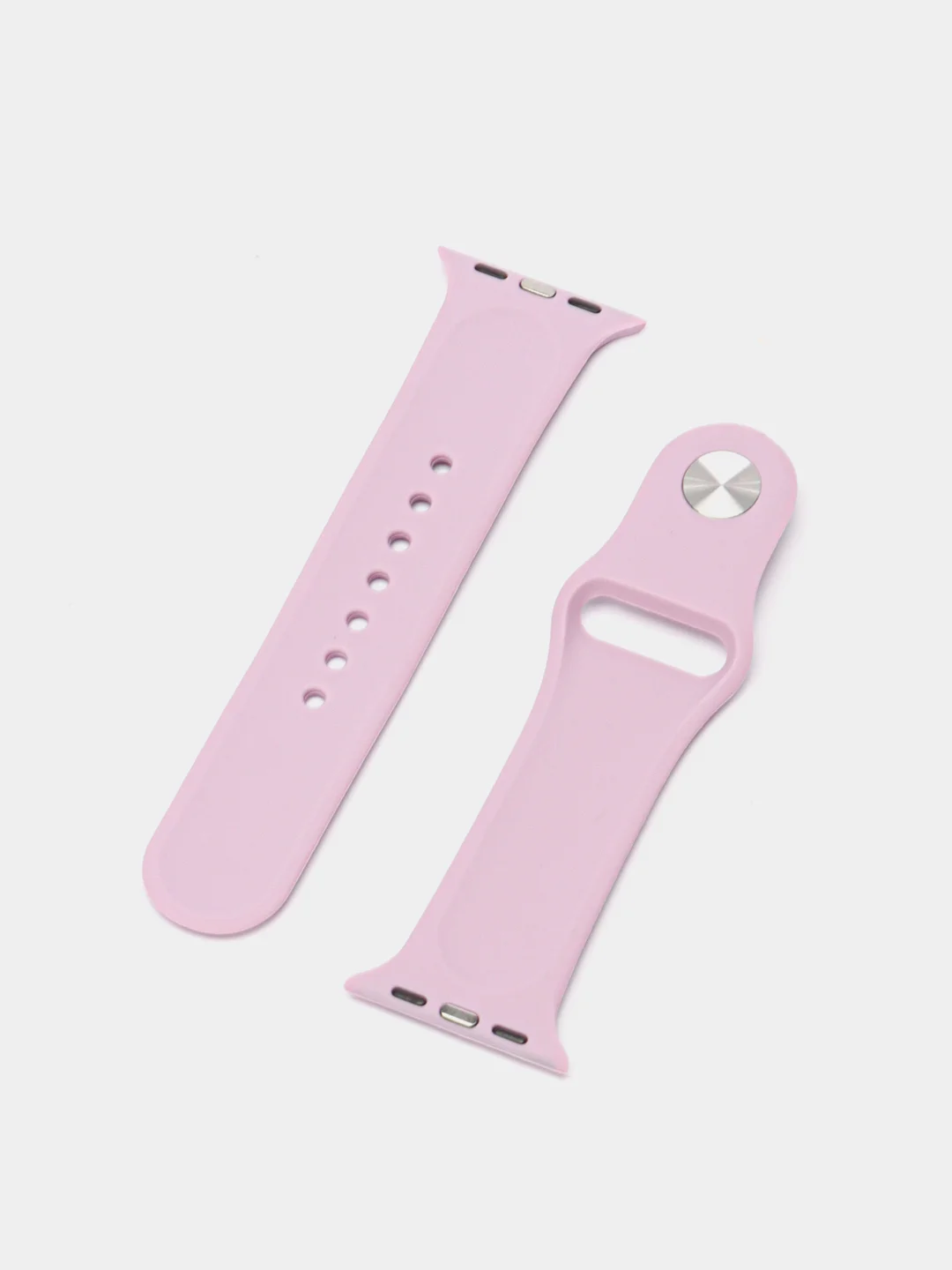 Лавандовый силиконовый ремешок для Apple Watch 3, 4, 5, 6, SE , 7 на 38/42/40/44 (эпл вотч)