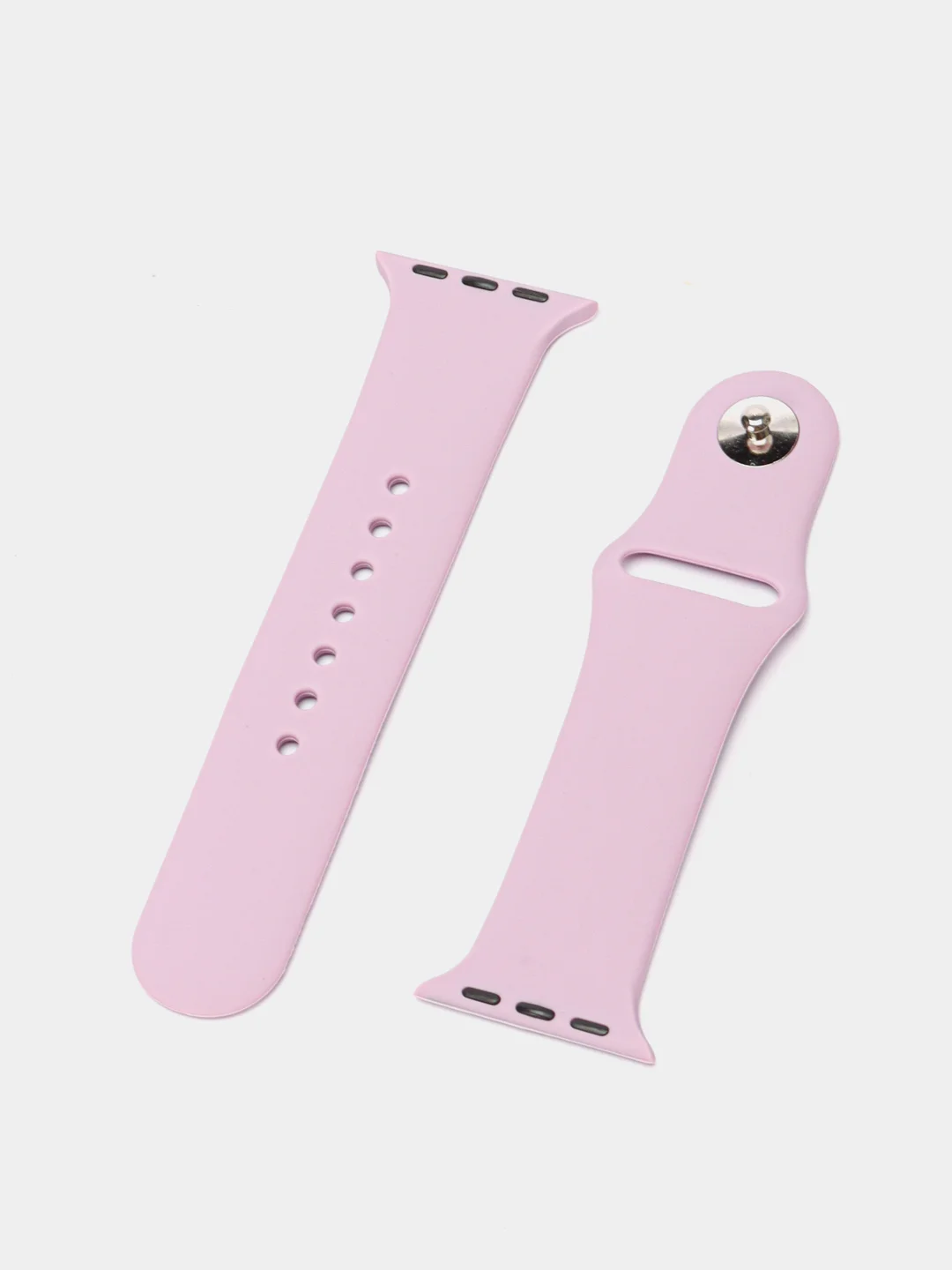 Лавандовый силиконовый ремешок для Apple Watch 3, 4, 5, 6, SE , 7 на 38/42/40/44 (эпл вотч)