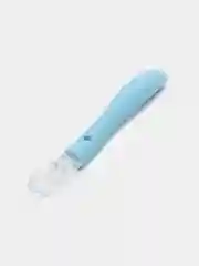 Голубой детская силиконовая ложка в футляре