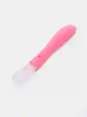 Розовый детская силиконовая ложка в футляре
