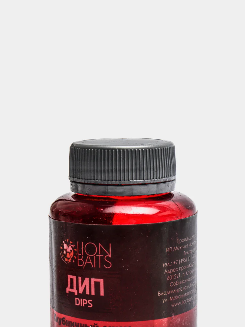 Дип Dips LION BAITS Клубничный джем, 130 мл