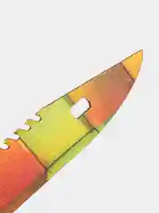 Салатовый деревянный игрушечный штык-нож "М9" кс го / cs go
