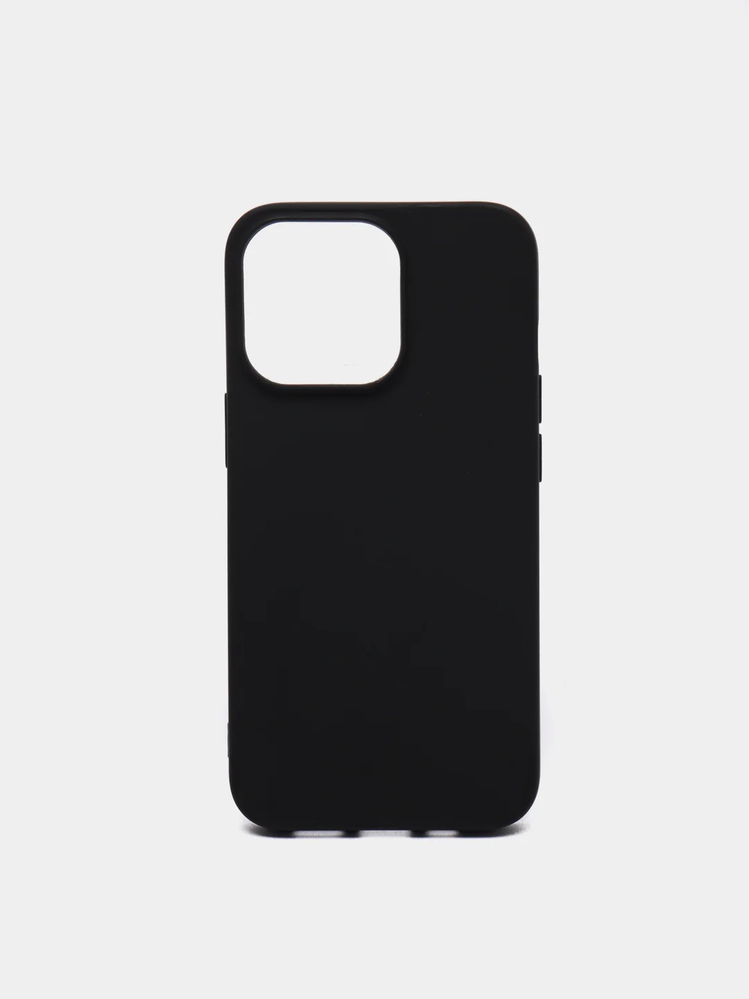 Черный чехол на iPhone 13 / iPhone 13 Pro / iPhone 13 Pro Max / Накладка / Пластиковый чехол