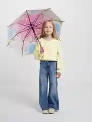 Конфетный зонт детский / Зонт трость для девочки
