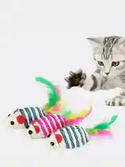 Мышь из сизаля, 7 см 5 штук