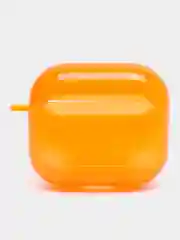 Оранжевый неоновый чехол для AirPods 3, силиконовый, с креплением под карабин, 9 цветов