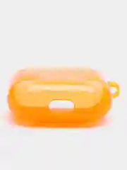 Оранжевый неоновый чехол для AirPods 3, силиконовый, с креплением под карабин, 9 цветов
