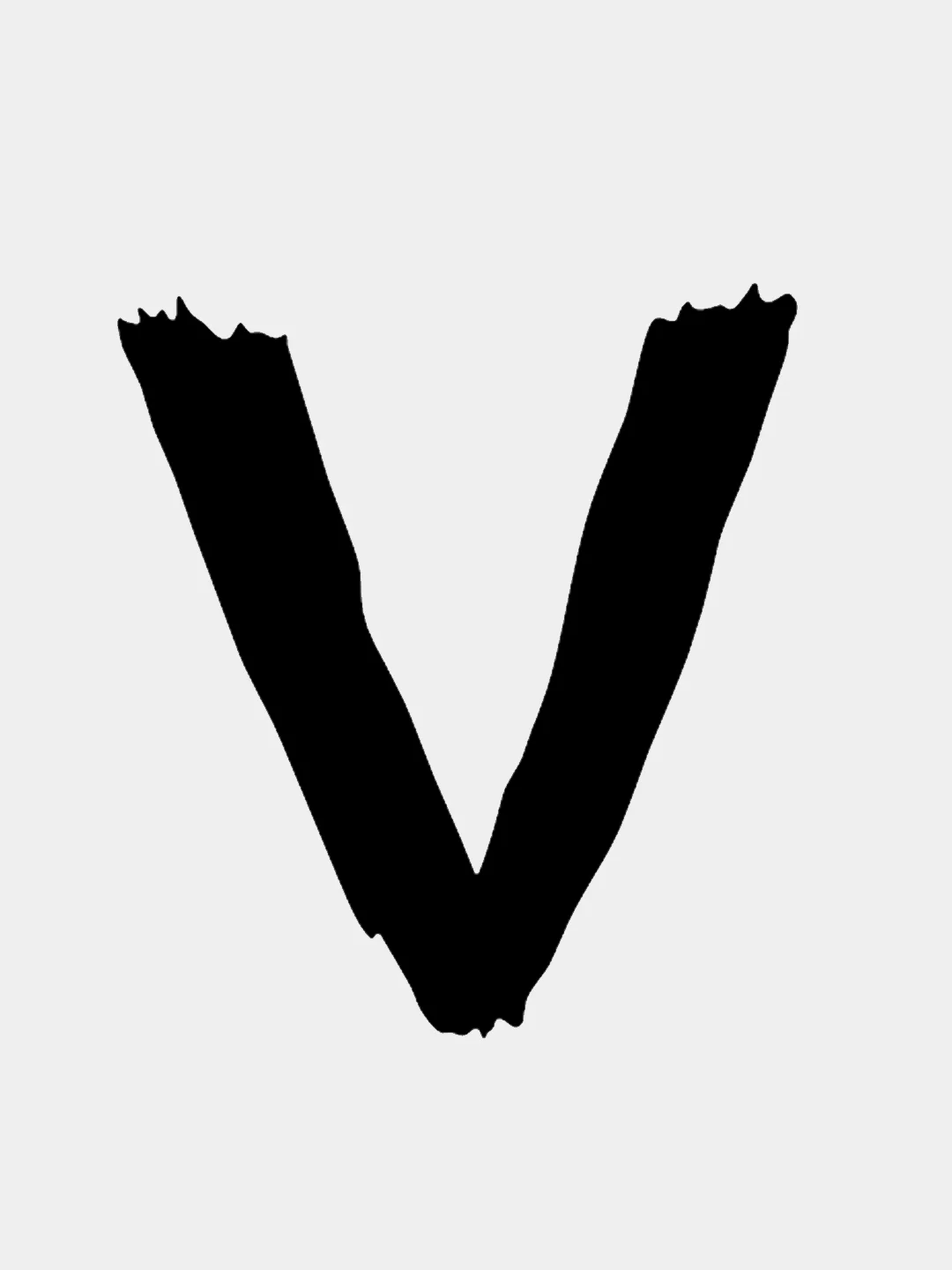 Черный наклейка "Z" и "V"
