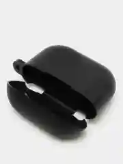 Тёмно-зелёный силиконовый чехол для наушников Apple Airpods 3 с карабином в комплекте