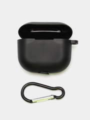 Силиконовый чехол для наушников Apple Airpods 3 с карабином в комплекте