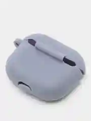 Сиреневый силиконовый чехол для наушников Apple Airpods 3 с карабином в комплекте
