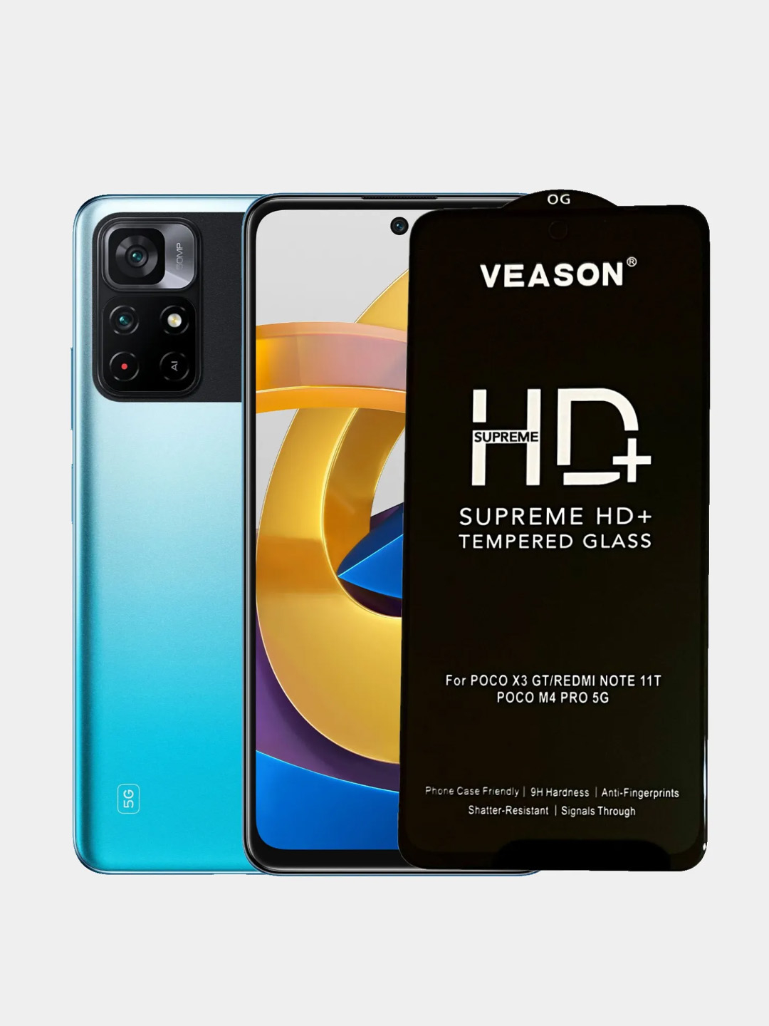 Защитное стекло Veason для Xiaomi poco X3 GT, Note 11T, Poco M4 Pro 5G  купить по цене 249 ₽ в интернет-магазине KazanExpress